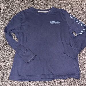 Goat USA Kids Blue Long Sleeve Shirt Youth Medium